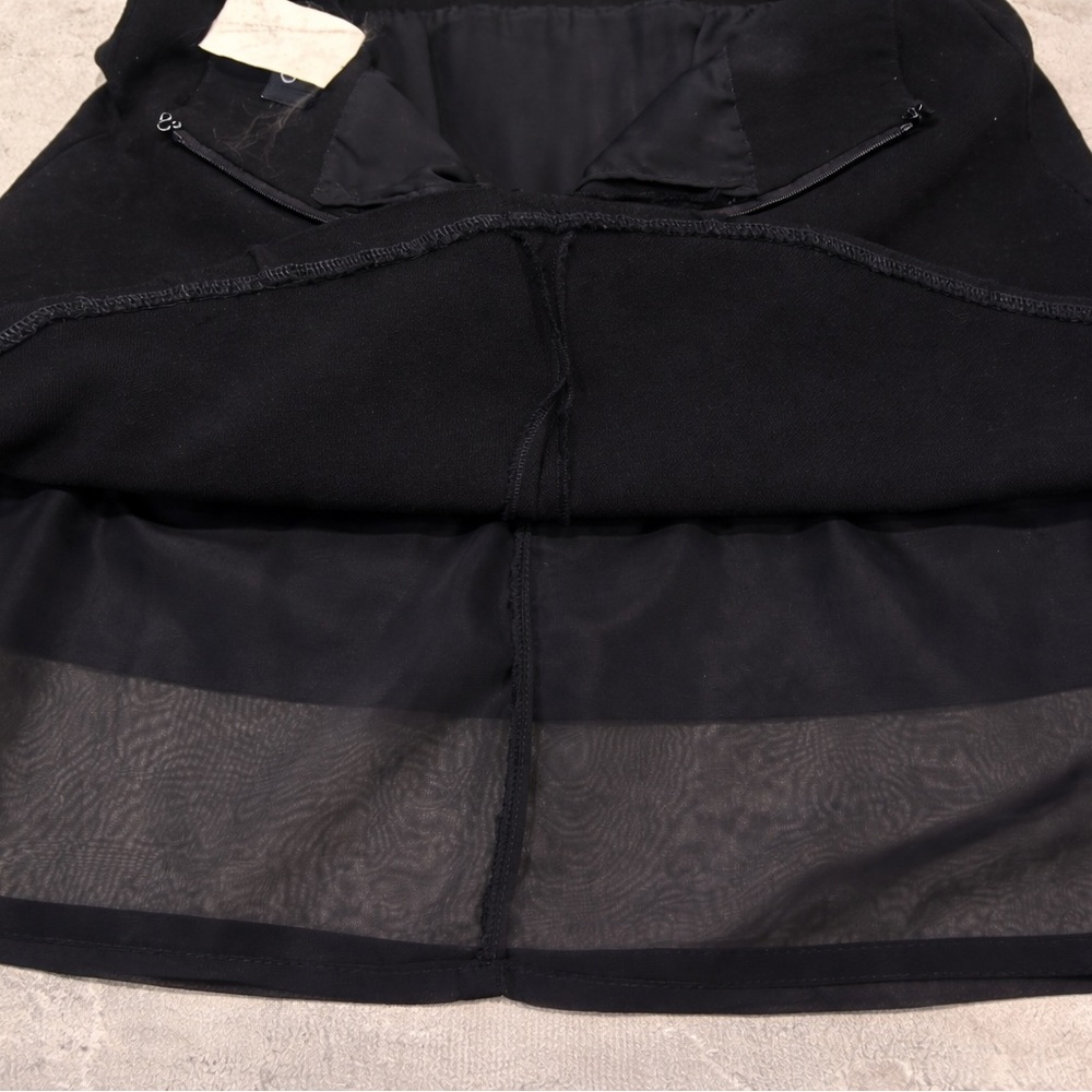 CHANEL Classic Wool Black A-Line Skirt - Picture 5 of 5